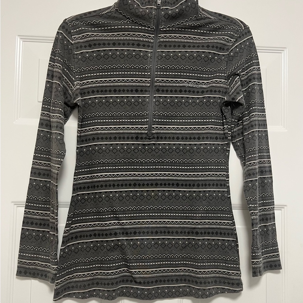 Columbia Women DRIFTING SNOW Half zip Pullover Top Sz XS